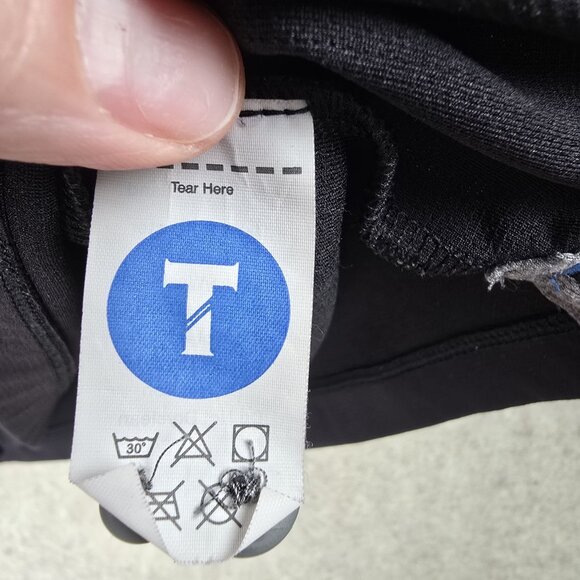 Twillory Black Long Sleeve Athleisure Shirt S Polyester - Picture 5 of 8